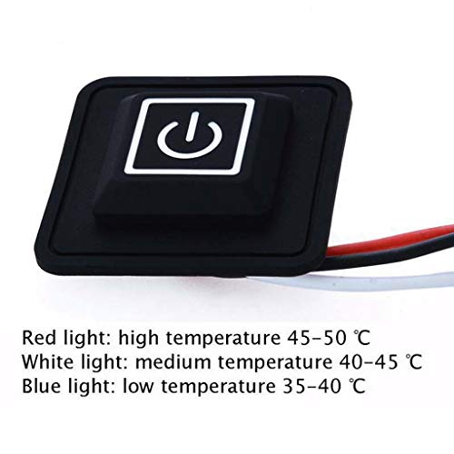 Ranoff 5 Pad USB Heating Thermal Vest Heated Jacket Motorcycle Warm Winter 3 Speed (Black)