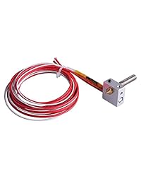 Impresora 3d eaone Parts Accessory kits de extremo caliente Assembled extrusor Filamentos de 1,75 mm. Direct Alimentar a 12 V, 0,4 mm de la boquilla (Bonus: 2 pcs extrusor Tube & 2 Pcs Boquilla de latón)