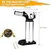 Kitchen Butane Torch Lighter,Blow Torch lighter,Cooking Refillable Culinary Torch Butane Lighter for Crème Brulee,Baking,BBQ-Safety Lock,Flame Lock-BUTANE NOT INCLUDED (Black)