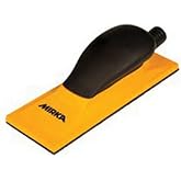 Mirka Hand Sanding Block for Hook and Loop Sheets, Vacuum-Ready, 2.75x8 In | Connects to a Vacuum Hose and Dust Extractor for Dust-Controlled Sanding on Auto Body, Wood and Drywall, with Ergonomic Grip