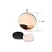 MESINYA Rose Gold Color Just Breathe Aromatherapy/Essential Oils Surgical S.Steel Diffuser Locket Pendant Necklace (20inch Ball Station Chain)