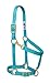 Weaver Leather Basic Adjustable Nylon Halter, Turquoise, 1″ Average Horsethumb 1