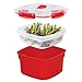 Sistema (8pc) Microwave Cookware & Food Storage Container Set With Locking Lids, Reusable