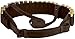 BRONZEDOG Handmade Leather Shotgun Shell Cartridge Belt Holder Bandolier, Buttstock Shell Holder 12 Gauge for Rifles, Hunting Ammo Pouch Bag, 12 ga Shotgun Shell Pouch Black Brown Khaki Grey (Brown)