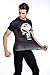 Red Plume Men's Compression Shirt, Fitness Sports Skull T-shirt Short Sleeve (L)
