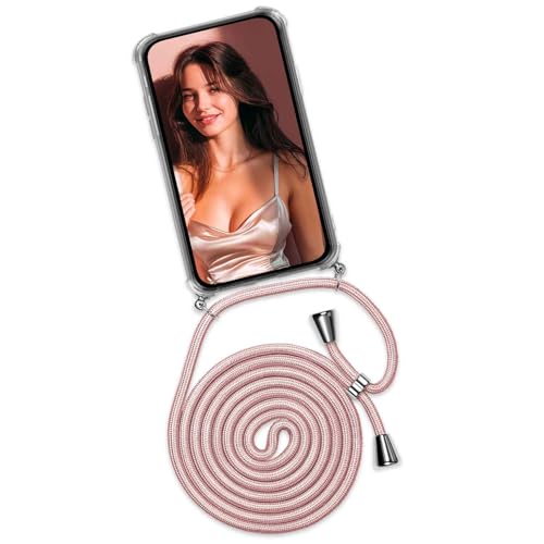ONEFLOW Handykette für iPhone Air Hülle mit Band, Handyhülle mit Kette abnehmbar, Handyband zum Umhängen, Handy Umhängeband Lange Handykordel, Twist C