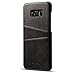 Samsung Galaxy S8 Wallet Phone Case, Slim PU Leather Back Case Cover With Credit Card Holder Black Case