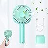 JUMKEET-Mini-Handheld-Portable-Fan-Desk-Fan-USB-Rechargeable-Battery-2600-mAh-Personal-Fan-with-Base-Table-Fan-Cooling-Electric-Sport-Fan-3-Speeds-for-Home-Travel-Office-Room-Outdoor-School-Blue Jumkeet Mini Handheld Portable Fan Desk Fan USB Rechargeable Battery 2600 mAh, Personal Fan with Base, Table Fan Cooling…