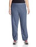 Just My Size Women's Plus-Size Fleece Sweatpant, Navy Heather, 1XL