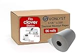Vonlyst Thermal Receipt Paper Rolls 3 1/8" x