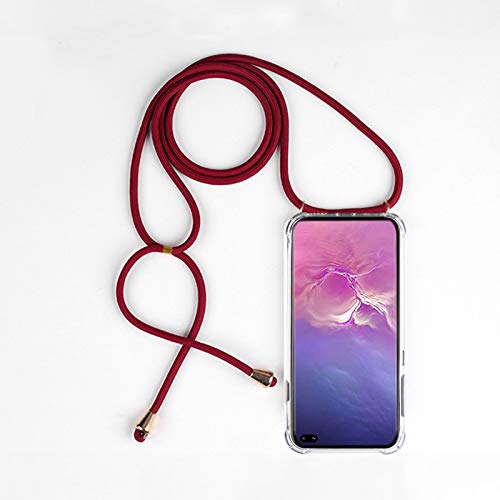 Lobwerk Mobile Phone Case for Samsung Galaxy S20 6.2 Inch Adjustable Length Slim Protective Bumper Outdoor Mobile Phone Case Made of TPU Shockproof Extra Protection Mobile Phone Chain