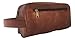 vintage crafts Leather Toiletry Bag For Men Genuine Leather Unisex Toiletry Travel Organizer Dopp Kit Shaving Kit Cosmetic Bag