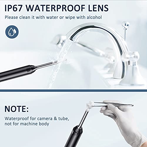 AWELOR Ear War Removal, Wireless Endoscope with 6 LED Lights, IP67