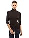 PattyBoutik Women's Turtleneck Wrap High-Low Hem Blouse