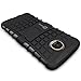 Motorola Moto Z Play Case, Moto Z Play Droid Case, CoverON [Atomic Series] Hybrid Armor Cover Tough Protective Hard Kickstand Phone Case for Motorola Moto Z Play Droid / Z Play - Black