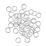 Beadaholique 50-Piece Open Jump Rings, 6mm, 18-Gauge, Silver