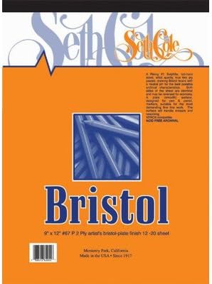 Bristol Board Pad Size: 12" x 9"