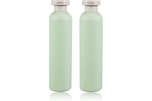 UMETASS 8.8oz Squeeze Bottles with Flip Cap, Refillable Plastic Travel Bottles for Creams, Lotion, Shampoo, Conditioner (2 Pcs)