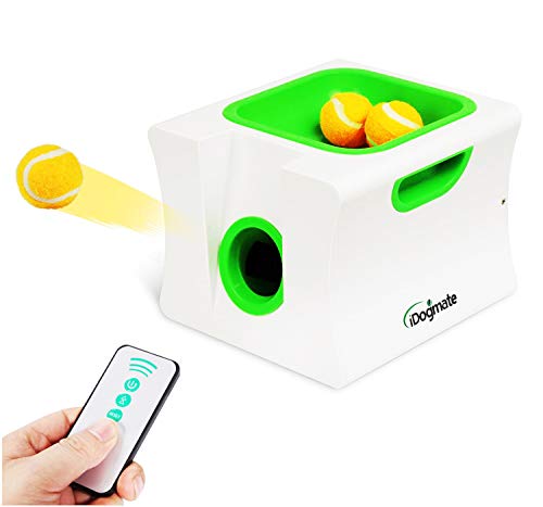IDOGMATE Mini Dog Ball Launcher Automatic Rechargeable Ball Thrower for Small Dog