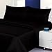 Millenium Linen Full Size Bed Sheet Set - Black - 1600 Series 4 Piece - Deep Pocket - Cool and Wrinkle Fre e - 1 Fitted, 1 Flat, 2 Pillow Cases