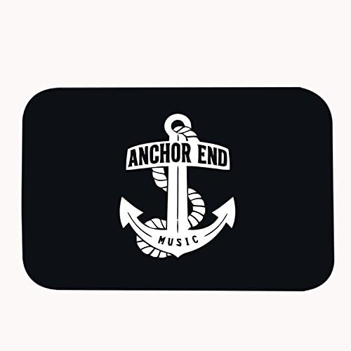 Poppylife Anchor End Door Mat Area Rug for Bathroom Kitchen Home Decorative 20" x 32"