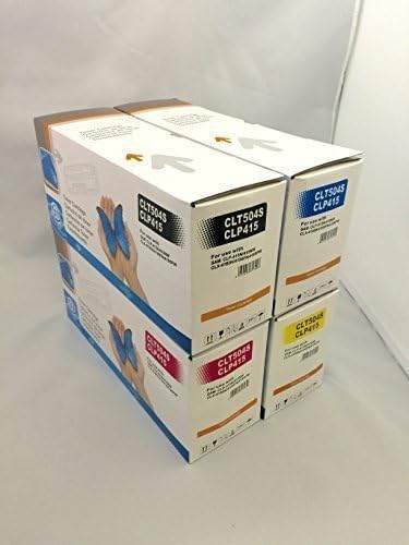 TSP Saver Samsung replacement Toner cartridge Model series CLT-504 Bundle CLT-K504S. CLT-C504S. CLT-M504S. CLT-Y504S ( 1 Black 1 Cyan 1 Magenta 1 Yellow )