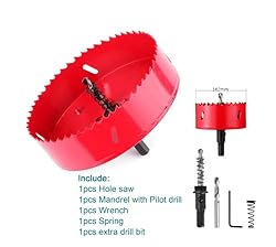 6-3/8"(162mm) HSS Bi-Metal Hole Cutter with Pilot
