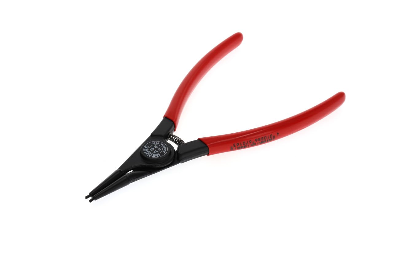 GEDORE Circlip pliers for outer circlips, With opening spring/finger protection, Straight jaws, Tip dia. 2.3 mm, 8000 A 3