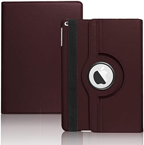Blackpoll® 360 Degree Rotating Leather Case Cover Stand for Apple iPad Air 9.7 inch 2013 (Brown)