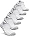 TM-MZS02-WHG_M Tesla Men's 6-Pack Atheltic No Show Socks Cushioned Comfort w Mesh TM-MZS02