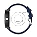 BIGTANG Vivoactive 3 Watch Band, 20mm Quick Release Soft Silicone Replacement Fitness Bands for Garmin Vivoactive 3/ Garmin Forerunner 645 Music/Samsung Galaxy 42mm Smart Watch - Midnight Blue