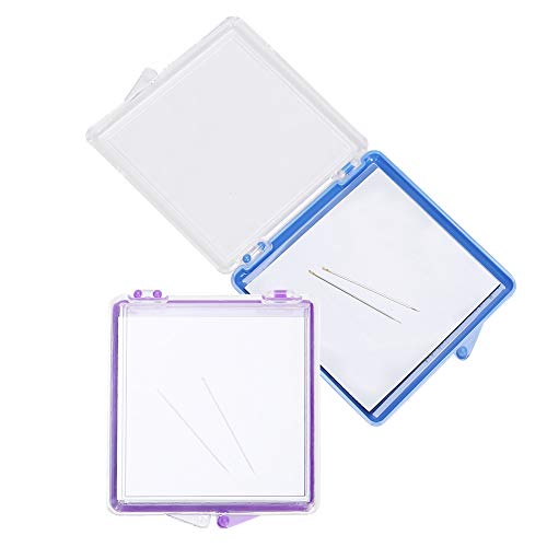 Cikonielf 2PCS Magnetic Needle Keeper & Sewing Pincushion - Plastic Pin Storage Case for Sewing Pins, DIY Craft Tool for Hand Sewing and Crafting