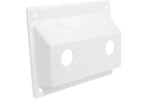 CAMGJORT 1 PC Faucet Bezel Stand Off Faucet Cover Mounting Kit for RV Camper Motorhome Shower Stand Off Bezel Plate Replacement Part(White)