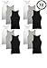 Emprella A Shirts Undershirts for Men, Ribbed Mens Tank Tops (12 Pack)