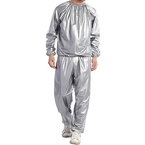 Heavy Duty Fitness Weight Loss Full Body Sweat Sauna Suit Exercise Gym Anti-Rip PVC for Men Women