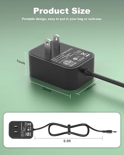 12V Replacement Charger for Razor Power Core 90 Electric Scooter Power Supply for Razor E90 E95 95,ePunk, XLR8R, Electric Scream Machine, Kids Ride On Toys Power Cord 6.5FT