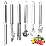 Stainless Steel Fruit and Vegetable Corer Set of 6