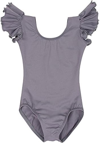 Leotard Boutique Flutter Ruffle Short Sleeve Leotard for Dance, Gymnastics and Ballet (Toddlers & Girls)