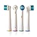 Electric toothbrush replacement heads | compatible with Oral B | SwiftClean by Puredent | pack of 4