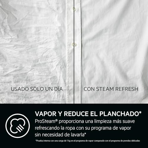 LFR7394N2B – Lavadora de Libre Instalación Serie 7000 ProSteam, 9 kg, 1400 rpm, PreciseWash, Programa Higiene con Vapor, Motor Inverter, Certificado Woolmark Blue, Blanco