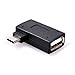 UCEC Micro USB 2.0 Micro Male to USB Female OTG Adapter, 90 Degree Black Host Adapter with Micro USB Power Charging for Samsung Galaxy S3 S4 S5 Note2 Note3 Cell Phone & Tablet