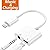 Jack for iPhone 8 Adapter Headphones Charging and Aux Audio Adaptor Accessories Converter Extender Stereo Charger Cables Music for iPhone7/7Plus/8Plus/iphonex/10 Converter Support 10.3/11 iOS-White from MPWHYL