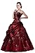 DLFashion Strapless A-line Embroidered Taffeta Prom Dress