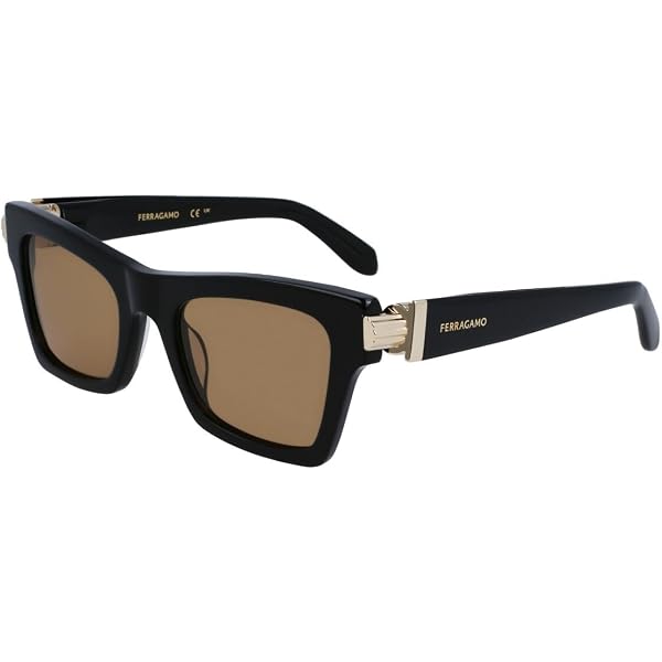 Ferragamo Prisma Rectangular Sunglasses SF1105S 240 Tortoise 52mm All Sunglasses – Page 19 – Stepani Style main image 3
