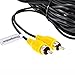 Chuanganzhuo Backup Camera R-CA Video Cable, CAZBC13 CAR Reverse Rear View Parking Camera Video Extension Cable with Detection Wire (10m/32.8ft)