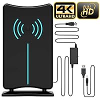 Updated 2019 Version Professional 75-150 Miles TV Antenna, Indoor TV Digital HD Antenna 4K HD Freeview Life Local Channels All Type Television