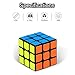 CACUSN Speed Cube 3x3 | Anti-Pop Structure and Tension Adjustable | 3x3 Stickers Puzzle Cube with Cube Stand | Basic Edition