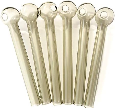 Raymond Chil Small Glass Oil Tube 4 inch / 6Pieces (Gray)