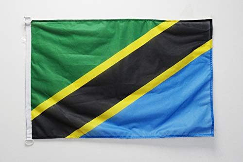 AZ FLAG, Tanzania Flag, 2x3 Ft, For Outdoor, Tanzanian Banner Knitted Polyester with Two Plastic Rings, Fade Resistant