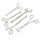 5 Pieces Body Piercing Instruments Kit Tools Penington Forceps DDP